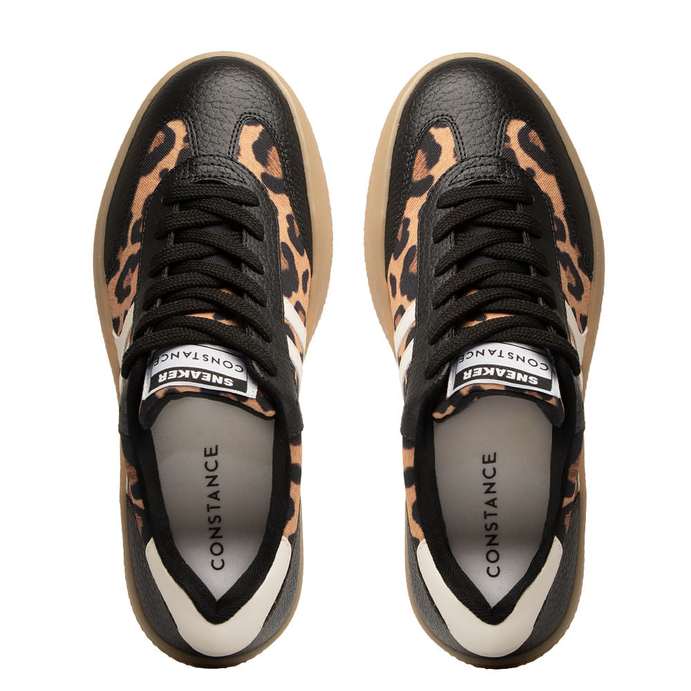 Tênis Animal Print Recortes