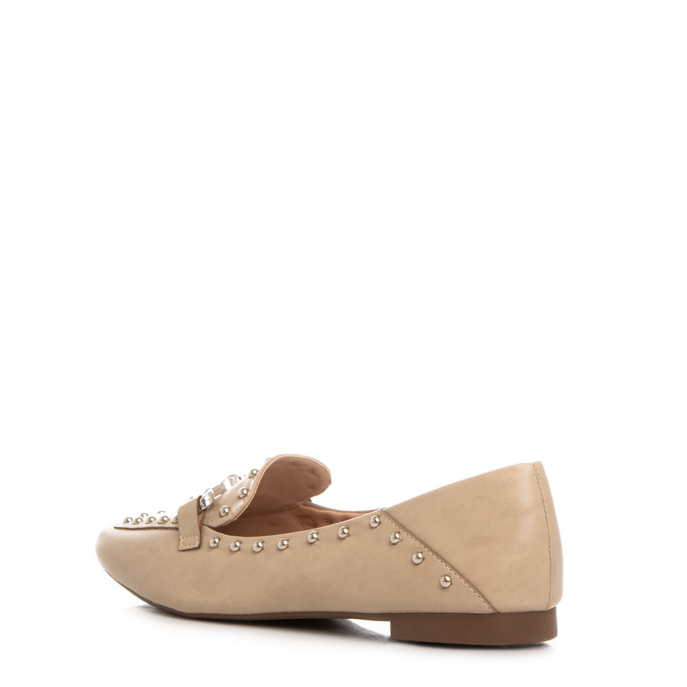 Mocassim Cinza Aplicação Tachas
