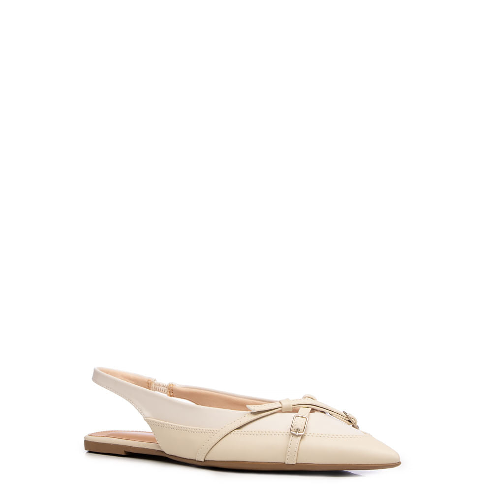 Sapatilha Slingback Off White