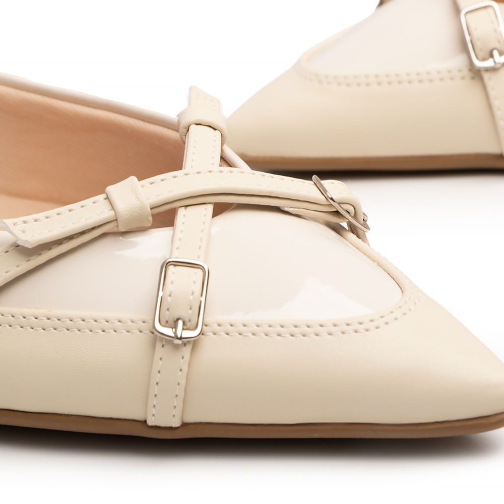 Sapatilha Slingback Off White