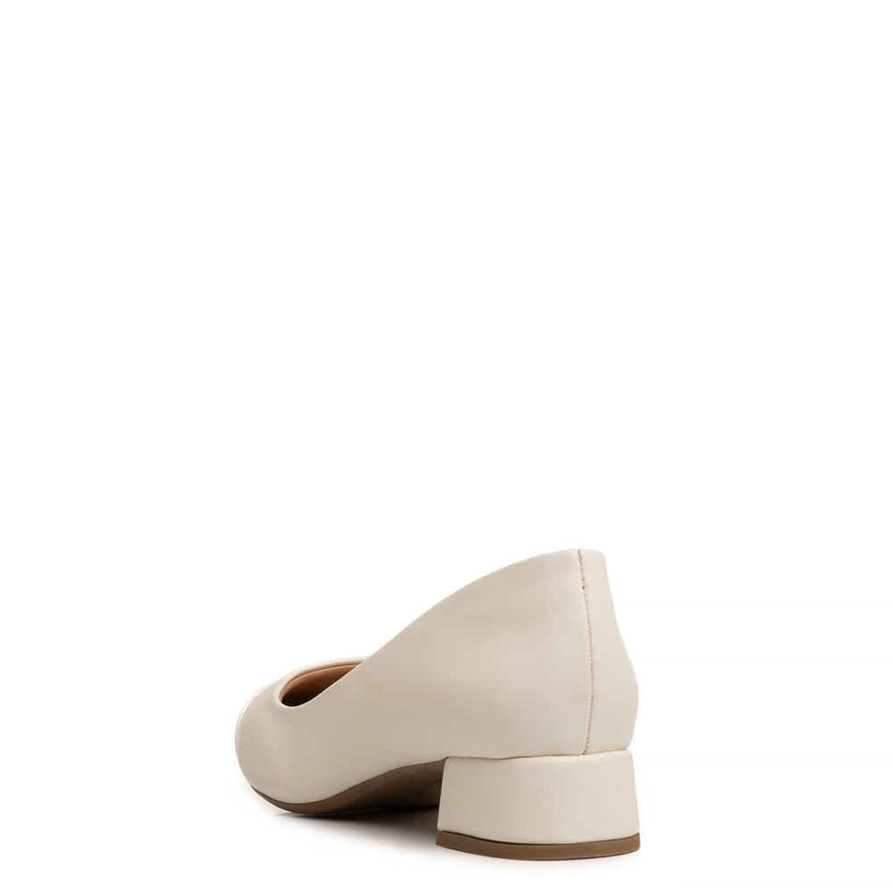 Scarpin Branco Baixo