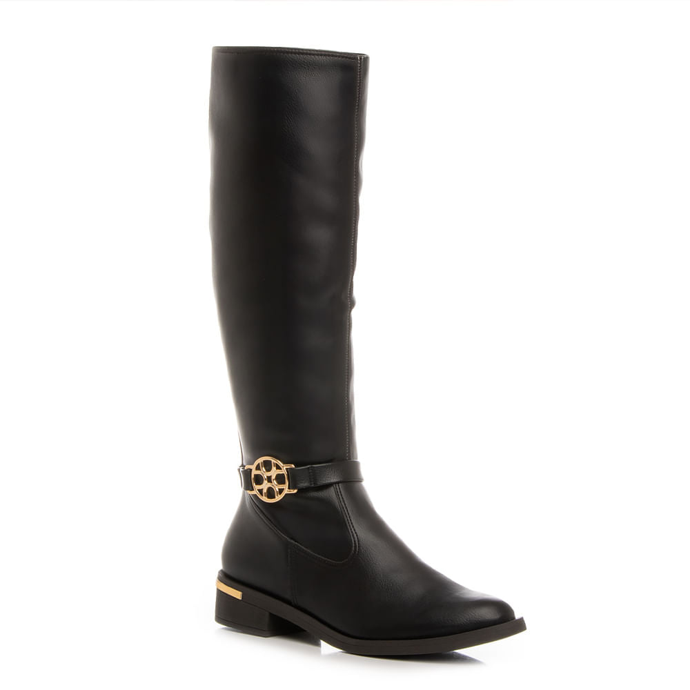 Bota Preta Montaria Medalha