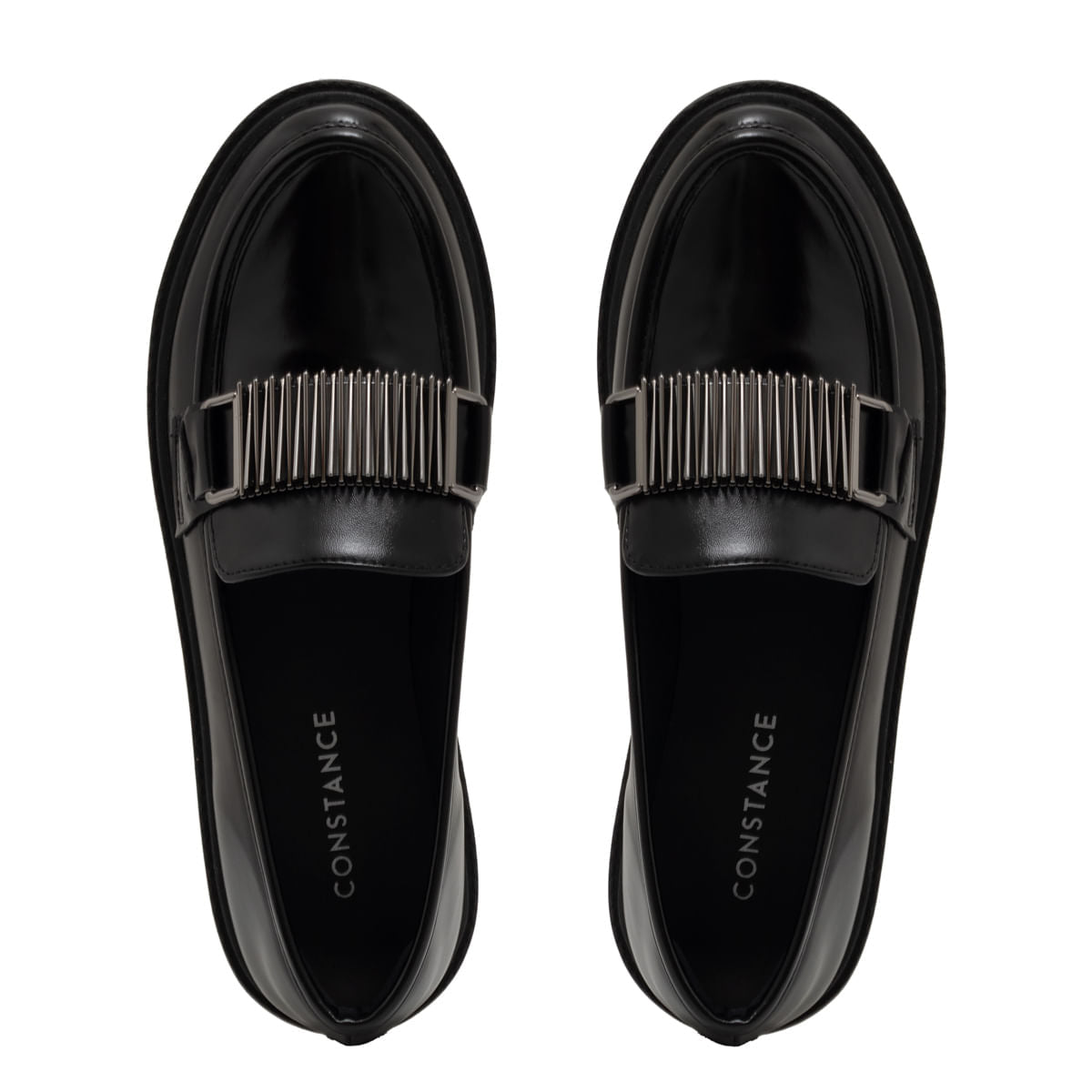 Mocassim Preto Enfeite