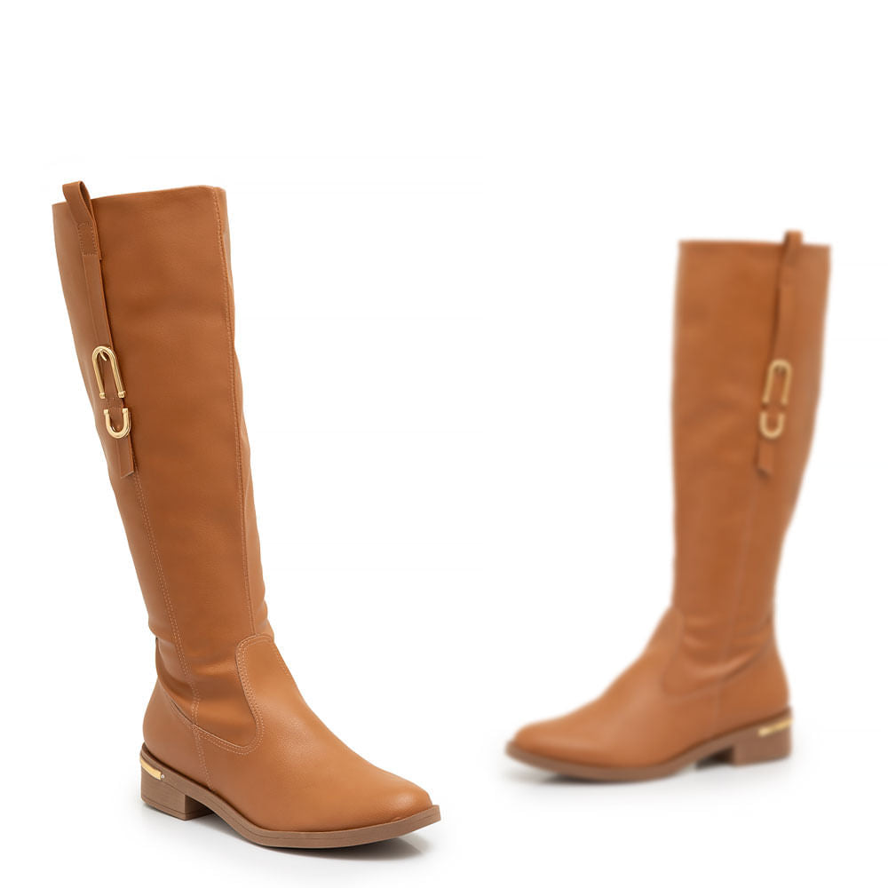 Bota Caramelo Montaria Fivela