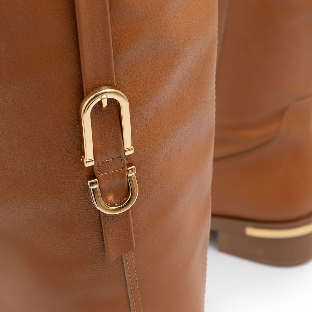 Bota Caramelo Montaria Fivela
