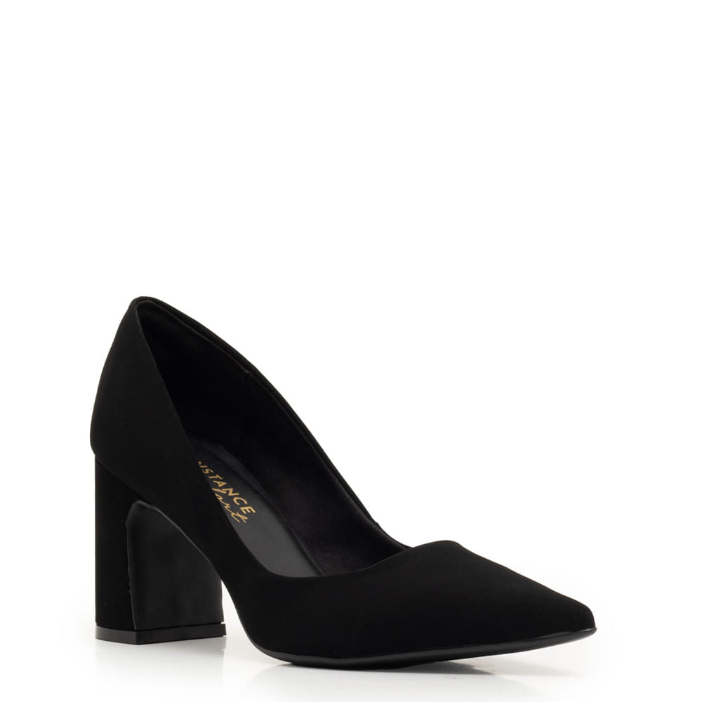 Scarpin Salto Bloco Preto