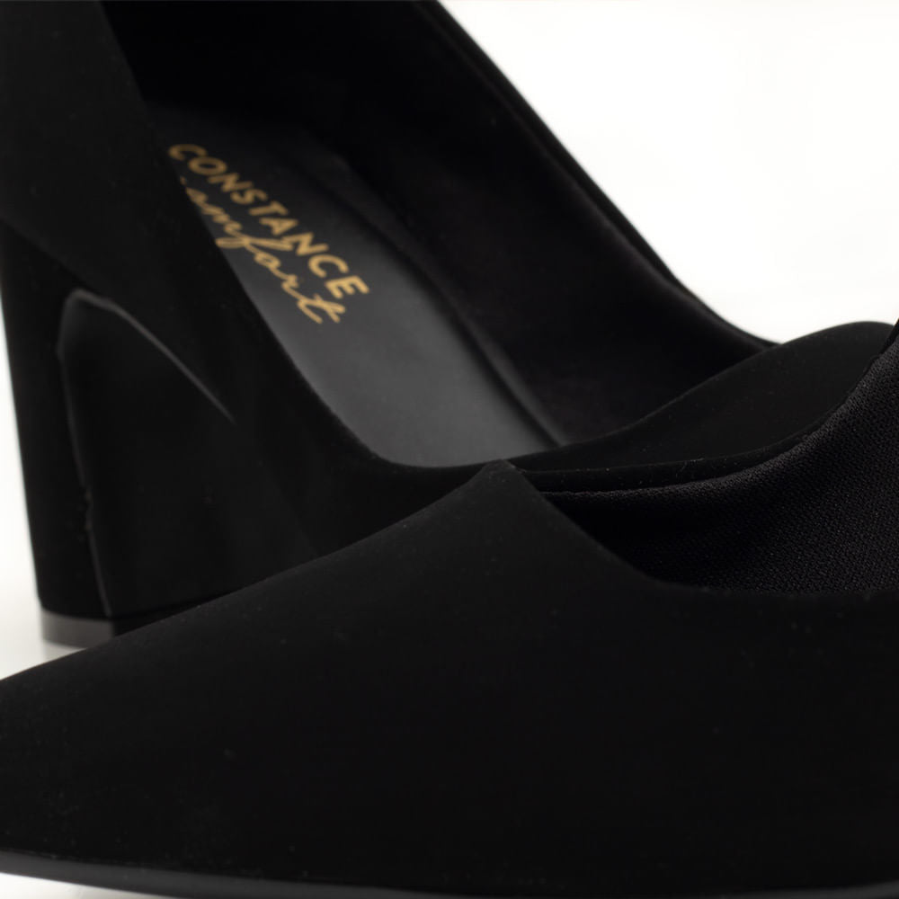 Scarpin Salto Bloco Preto