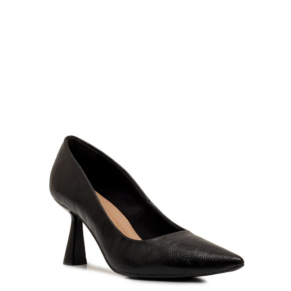 Scarpin Textura Preto