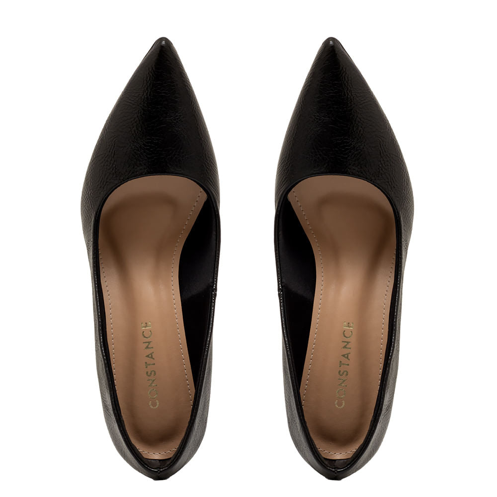 Scarpin Textura Preto