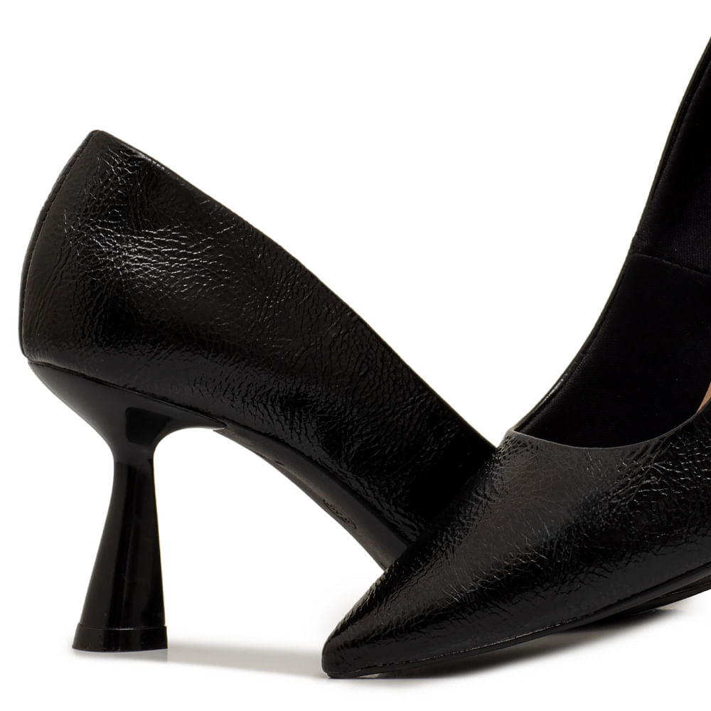 Scarpin Textura Preto