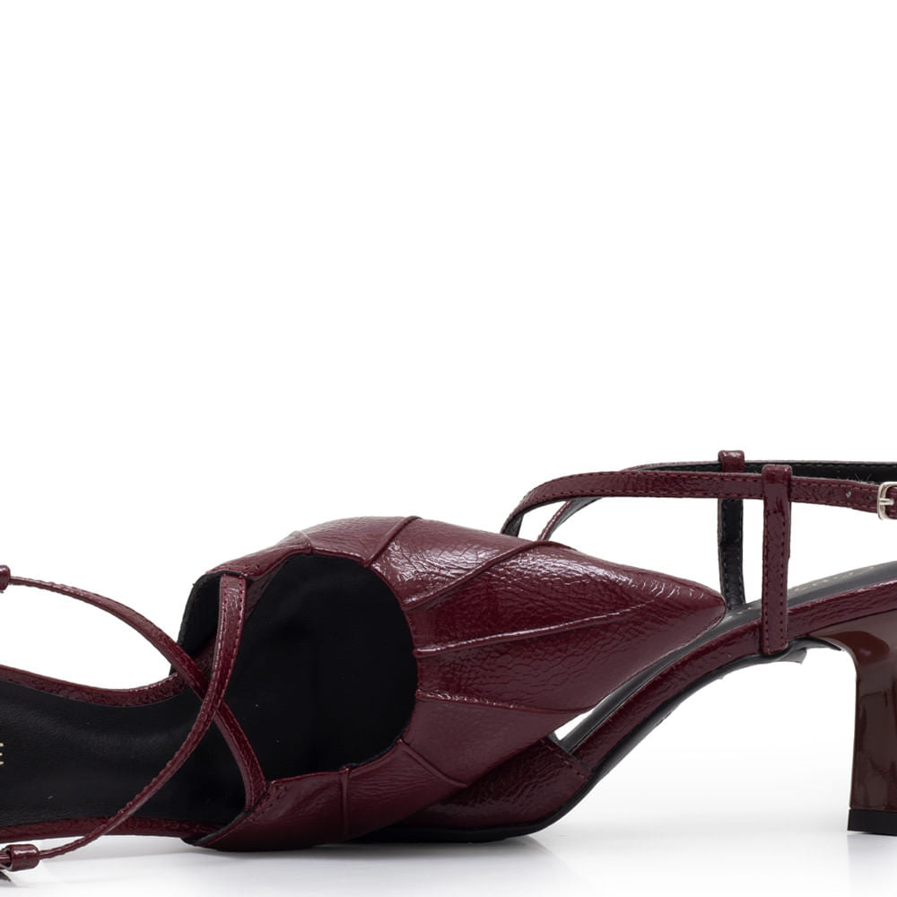 Scarpin Franzido Bordo