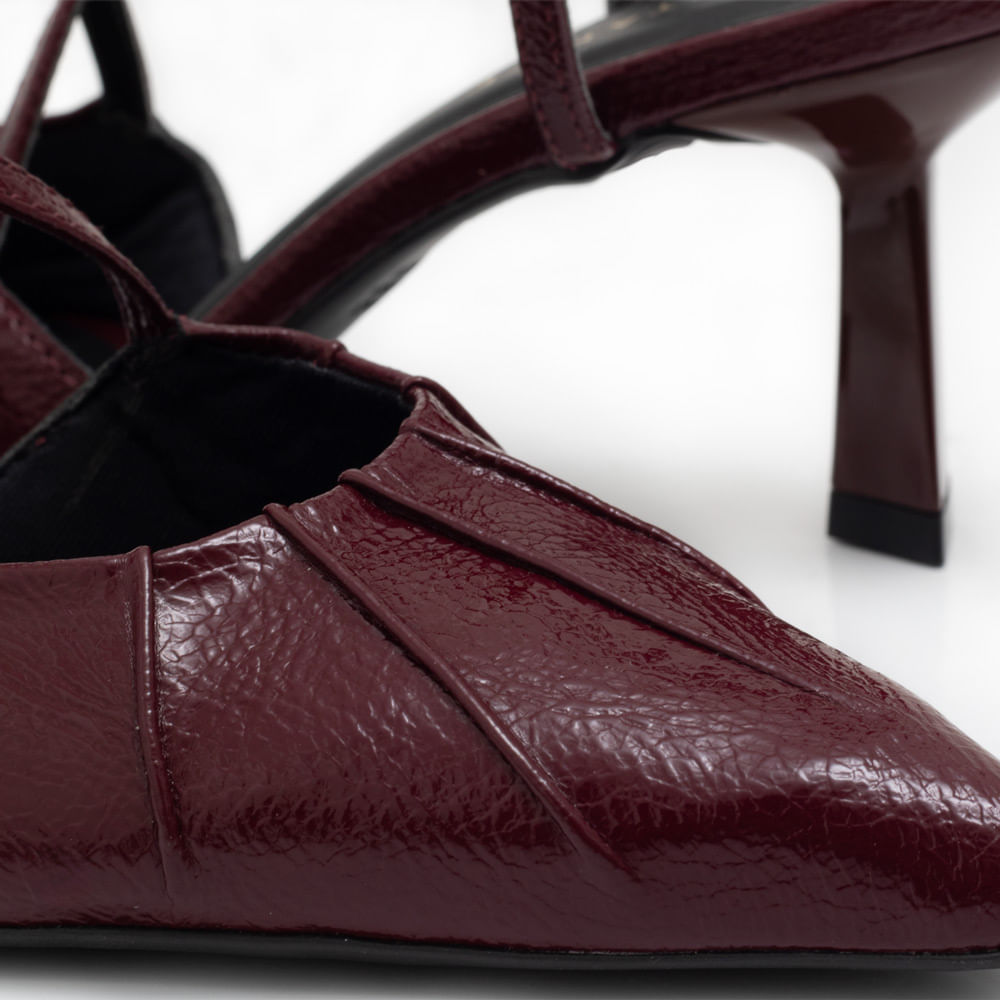 Scarpin Franzido Bordo