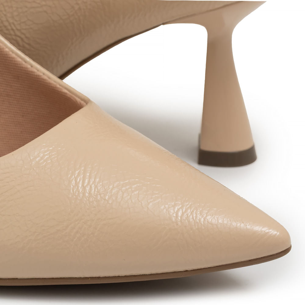 Scarpin Textura Bege