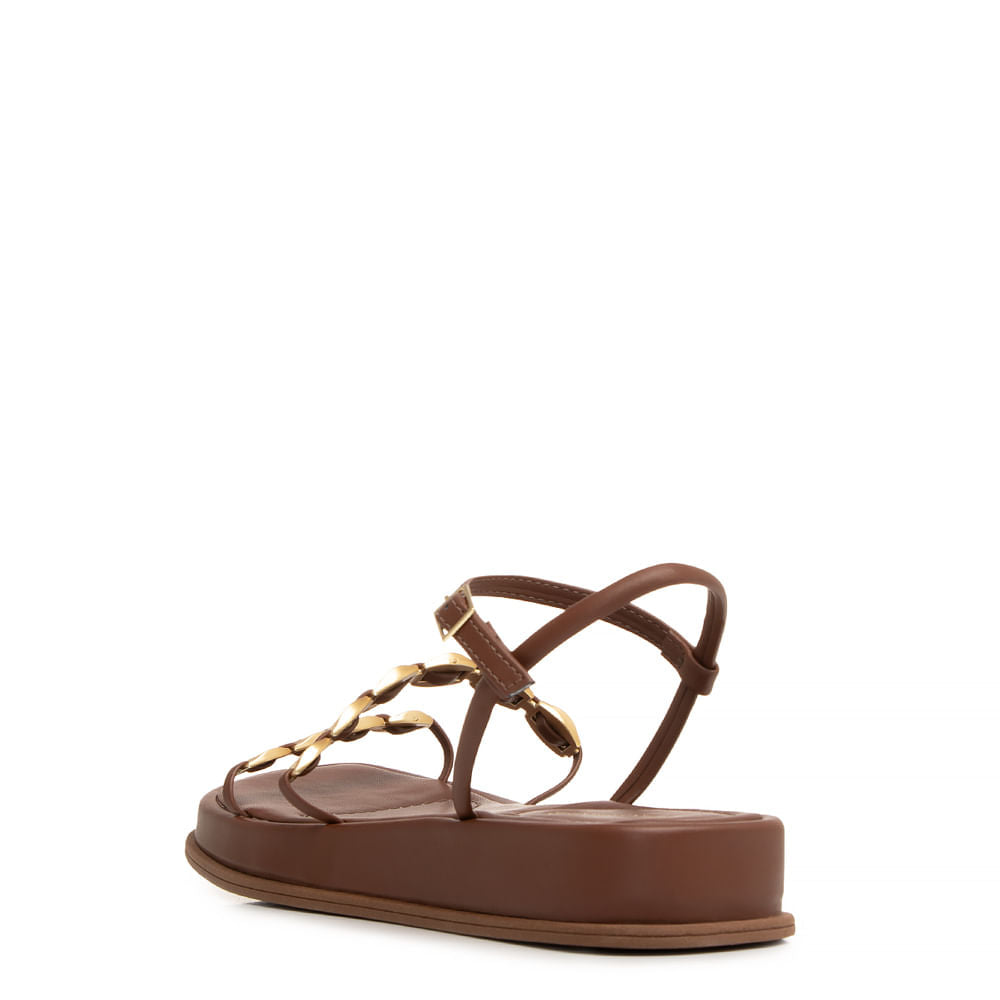 Papete Marrom Flatform Enfeite Corrente