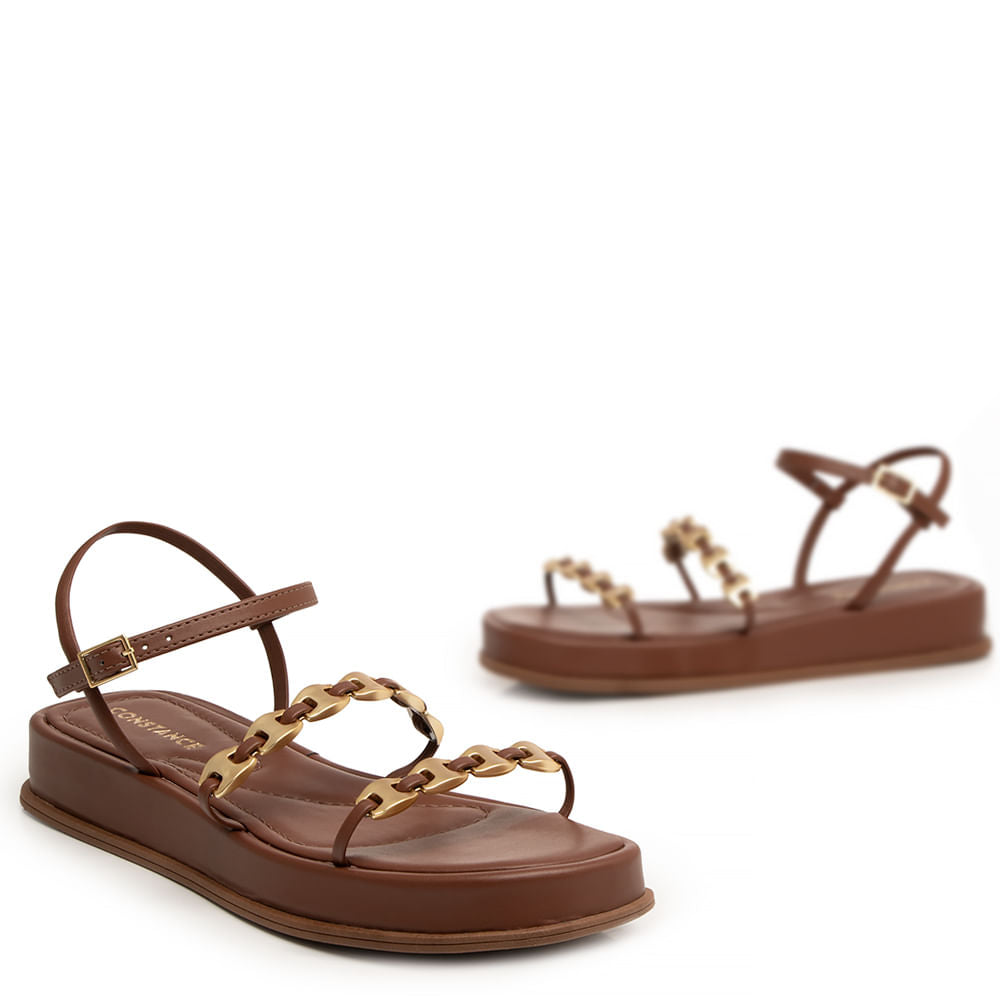 Papete Marrom Flatform Enfeite Corrente