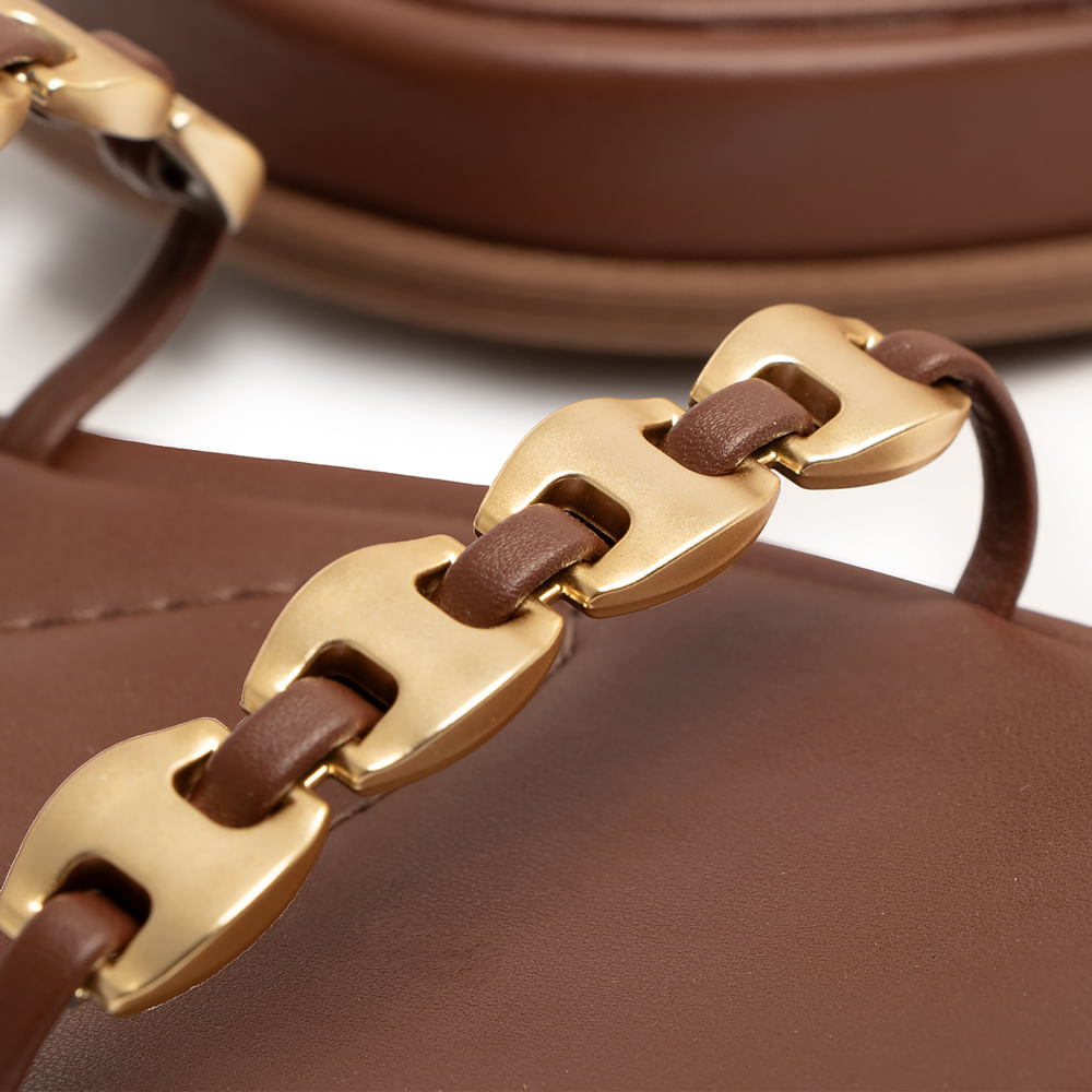 Papete Marrom Flatform Enfeite Corrente
