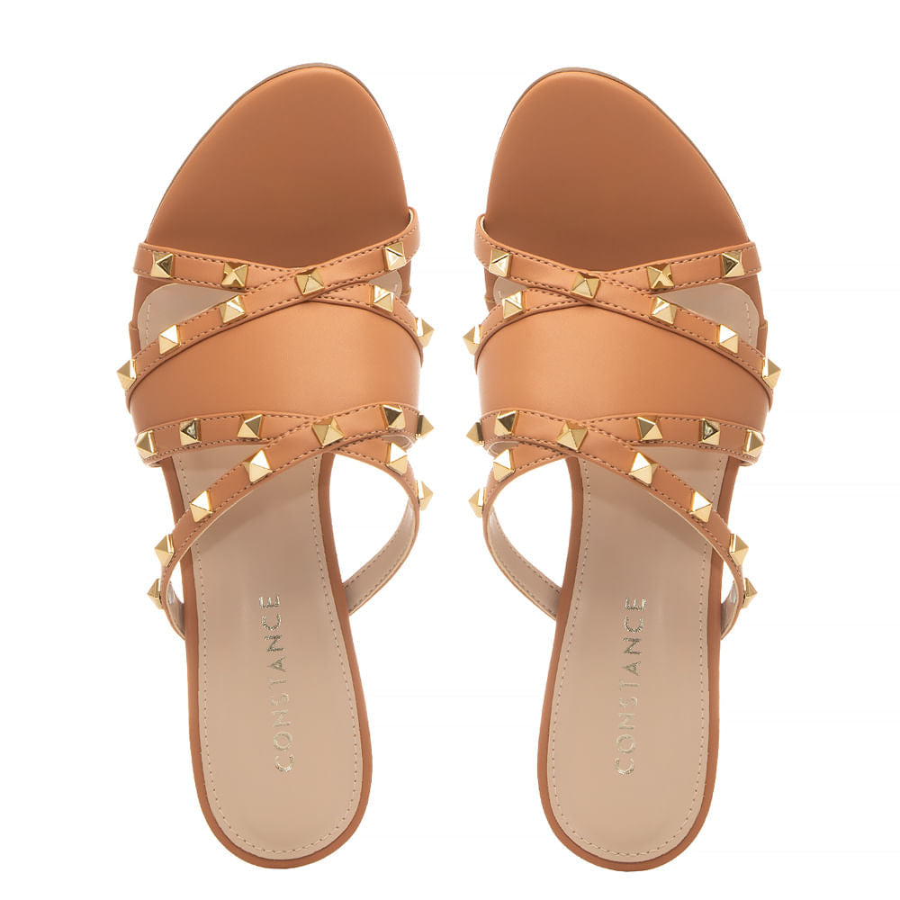 Tamanco Nude Spikes