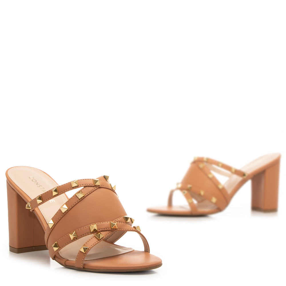 Tamanco Nude Spikes