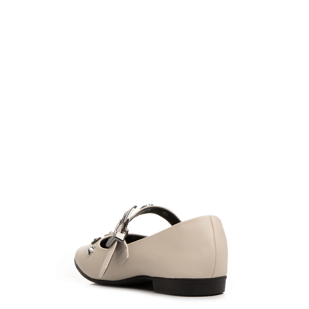 Sapatilha Off White Enfeites Boho