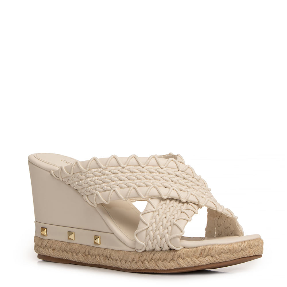 Tamanco Off White Trançado
