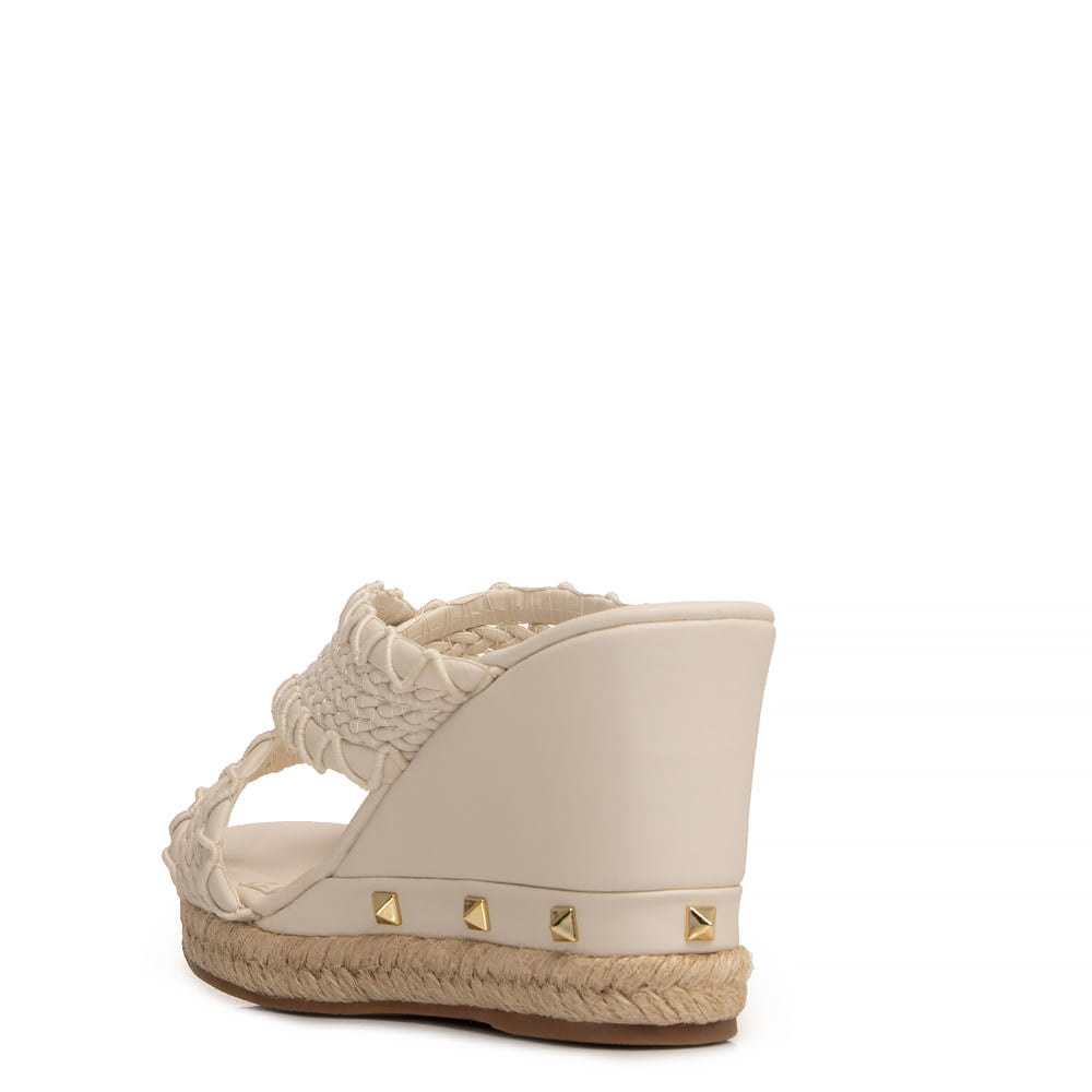 Tamanco Off White Trançado