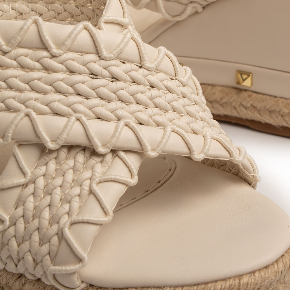 Tamanco Off White Trançado