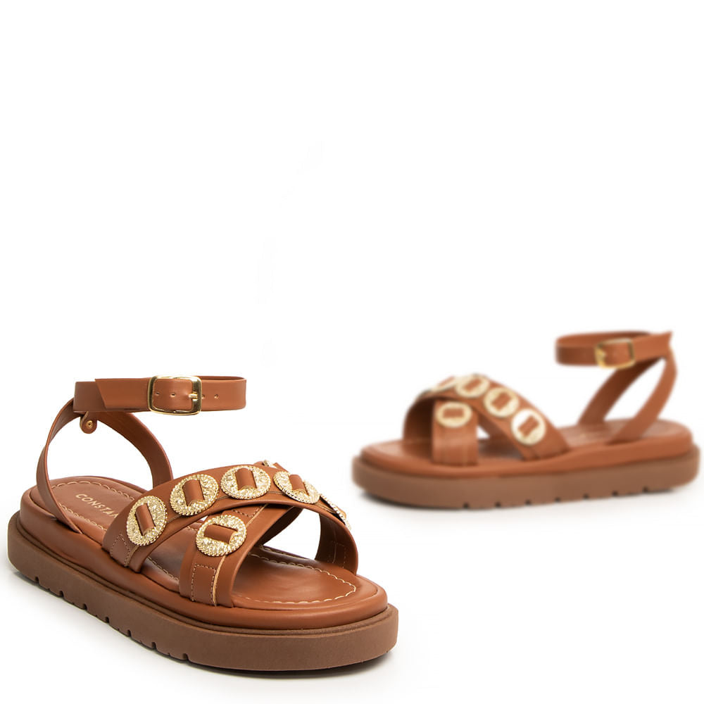 Papete Caramelo Flatform Enfeites Boho