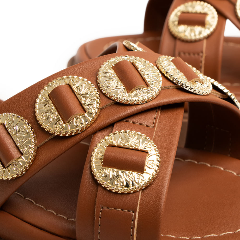 Papete Caramelo Flatform Enfeites Boho