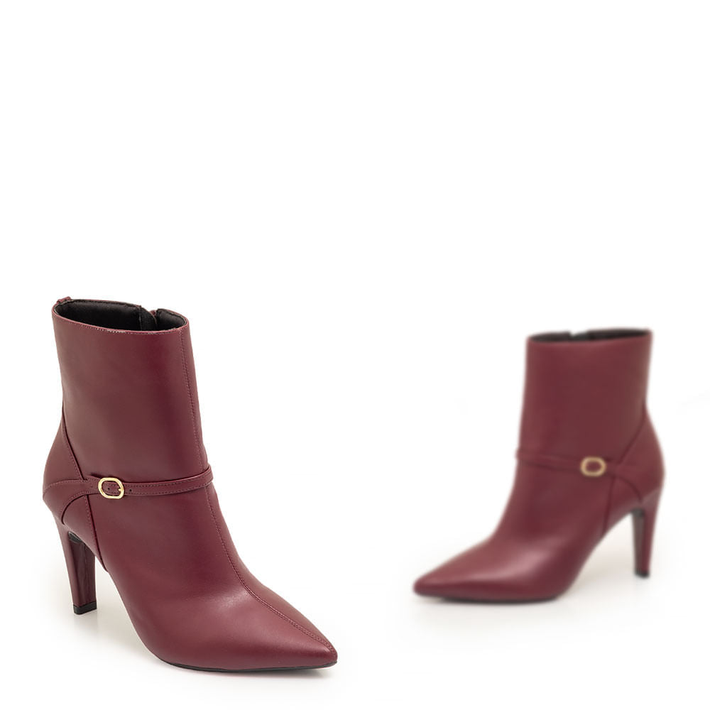 Bota Bordô Fivela
