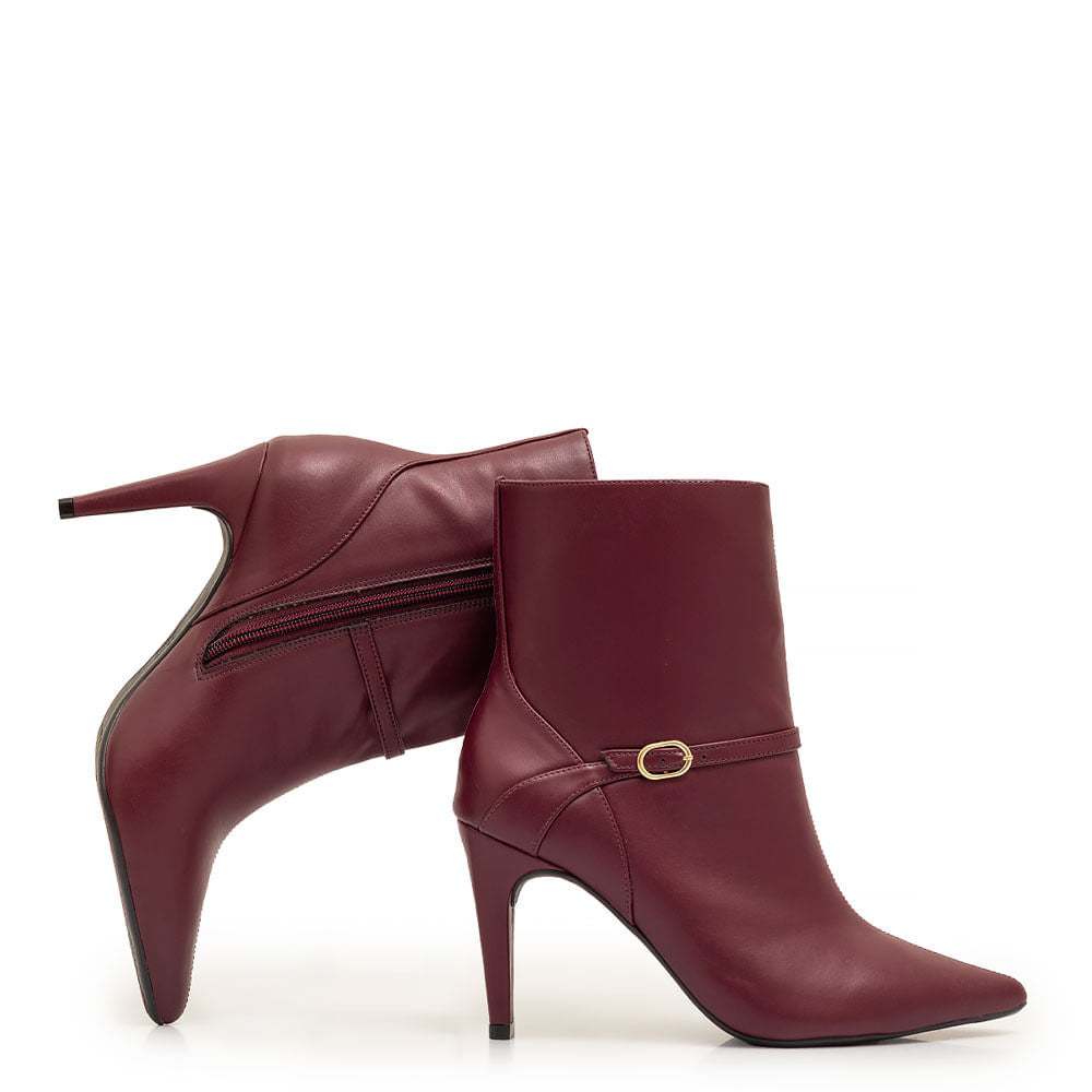 Bota Bordô Fivela