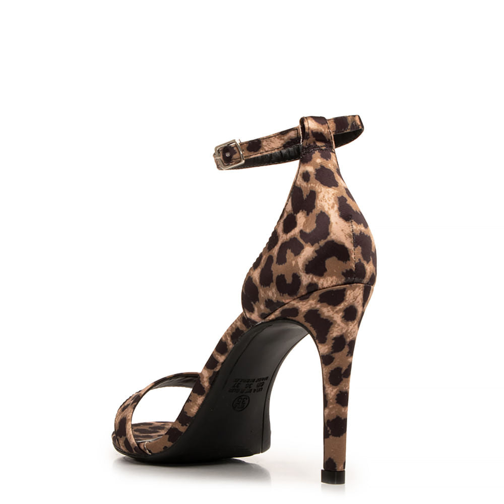 Sandália Animal Print de Tira