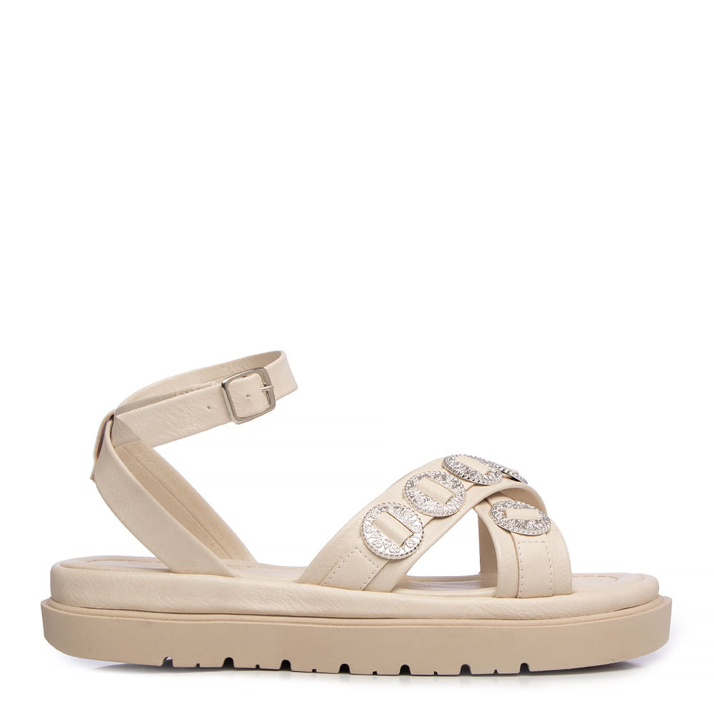 Papete Off White Flatform Enfeites Boho