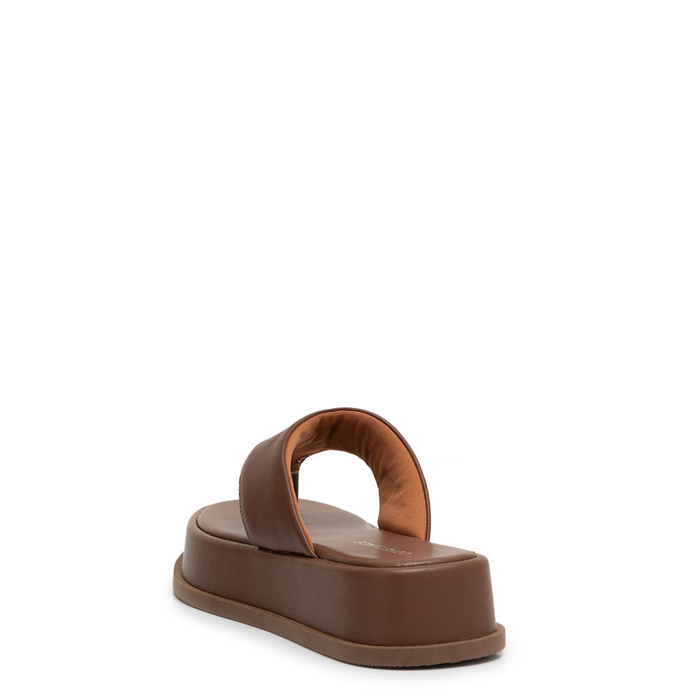 Chinelo Flatform Marrom