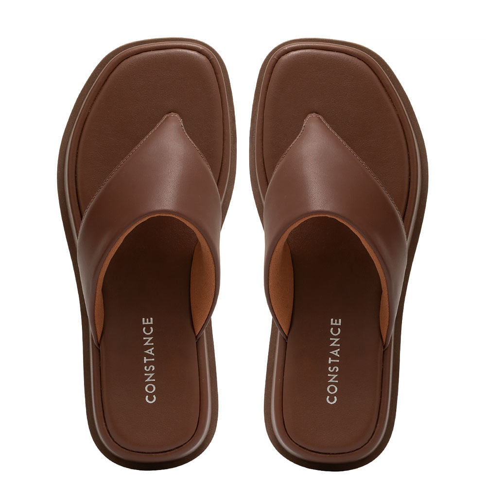 Chinelo Flatform Marrom