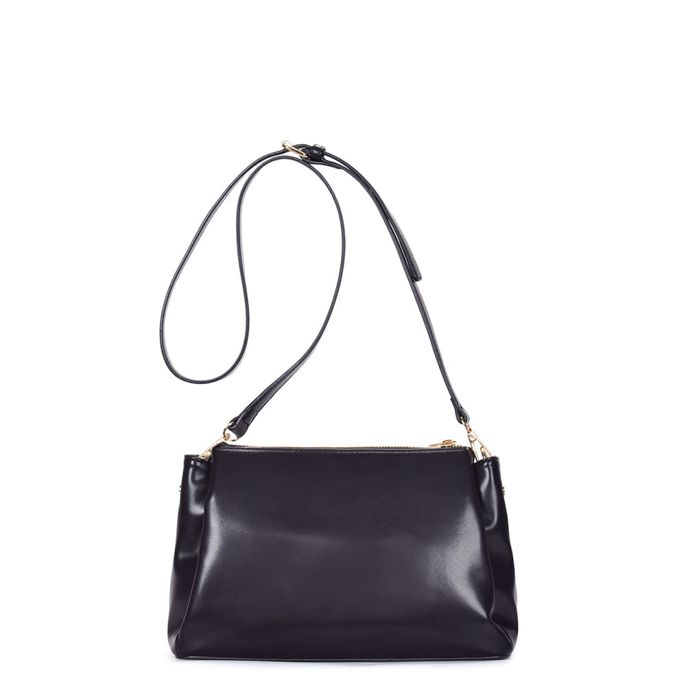 Bolsa Tiracolo Repartições Preto