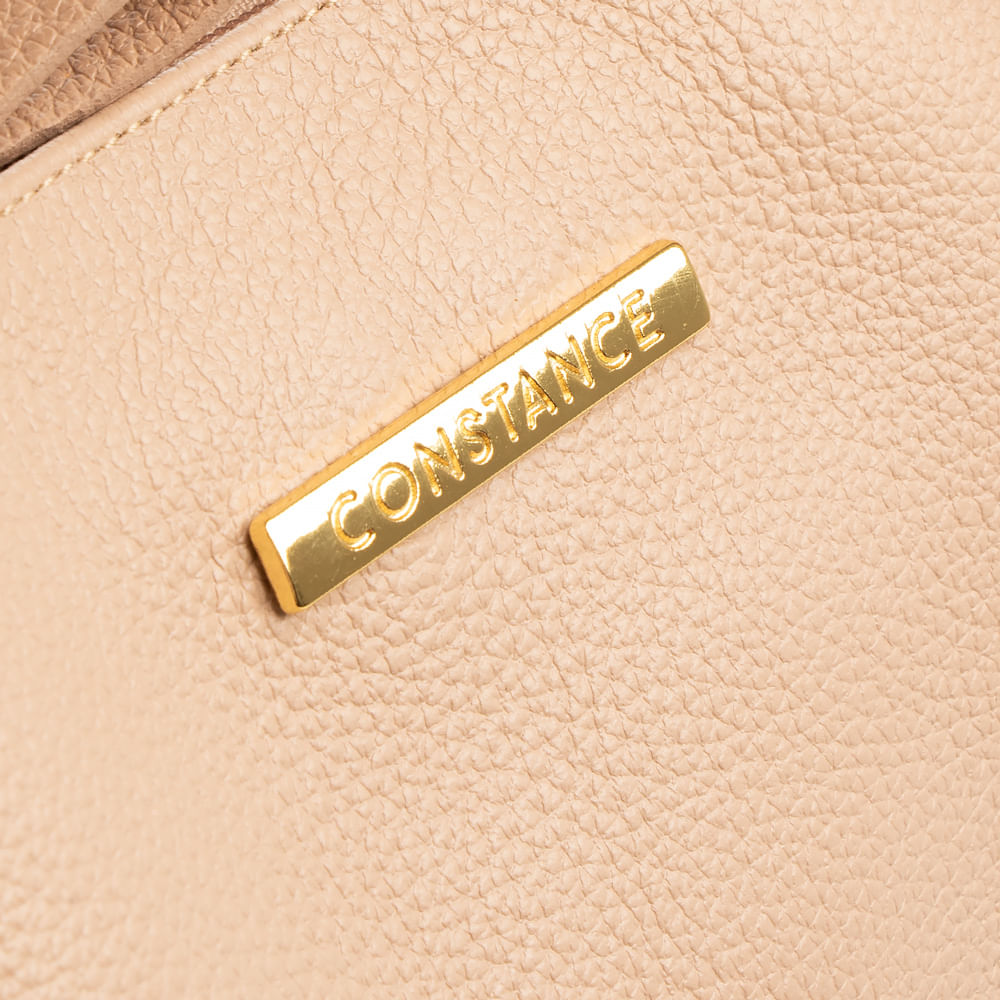 Bolsa Couro Tote Nude