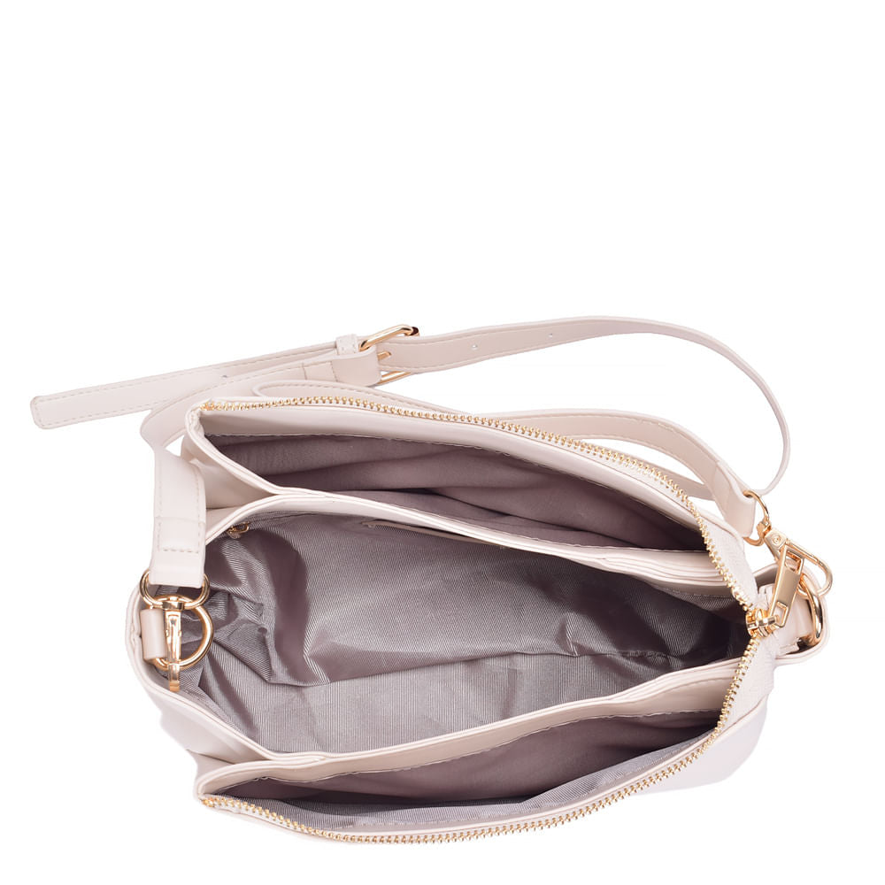 Bolsa Tiracolo Repartições Off White