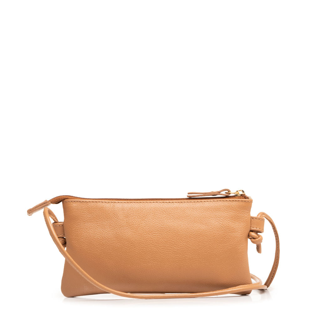 Bolsa Tiracolo Mini Couro Caramelo