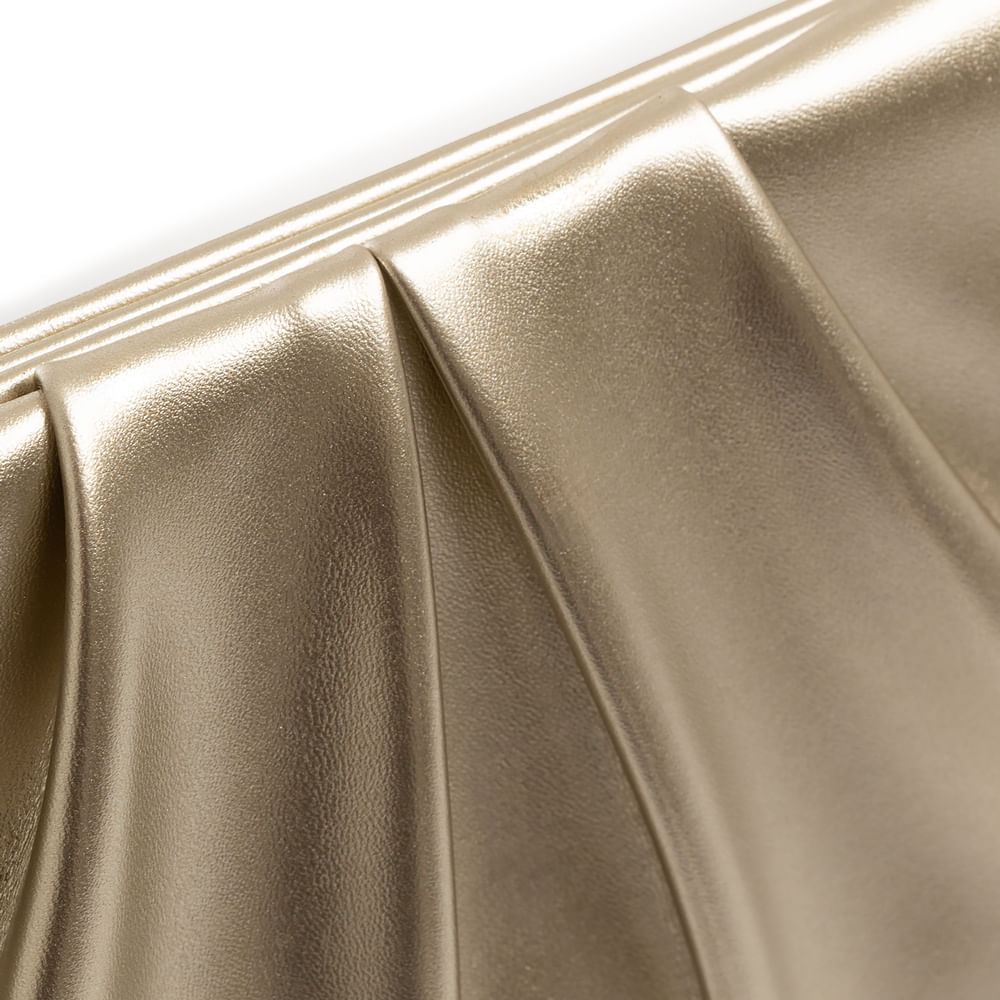 Clutch Dourada Drapeada