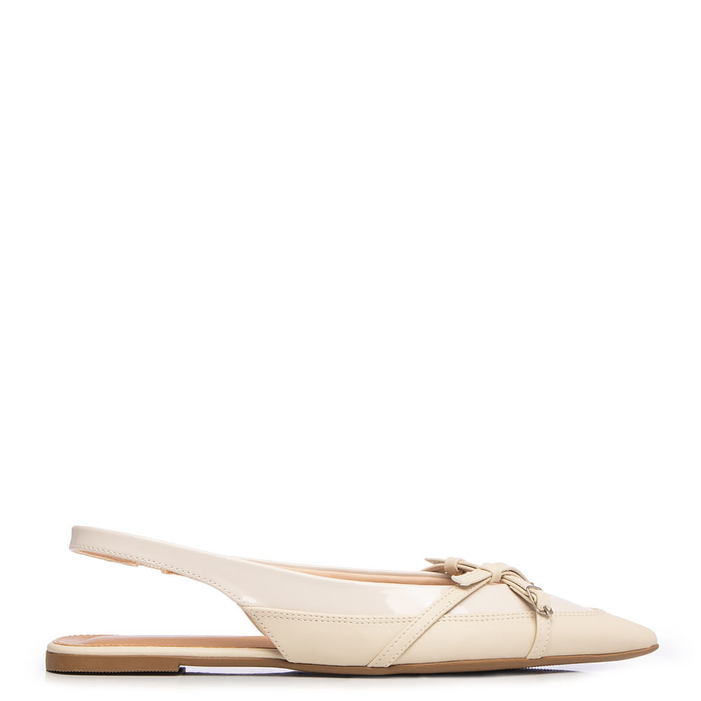 Sapatilha Slingback Off White