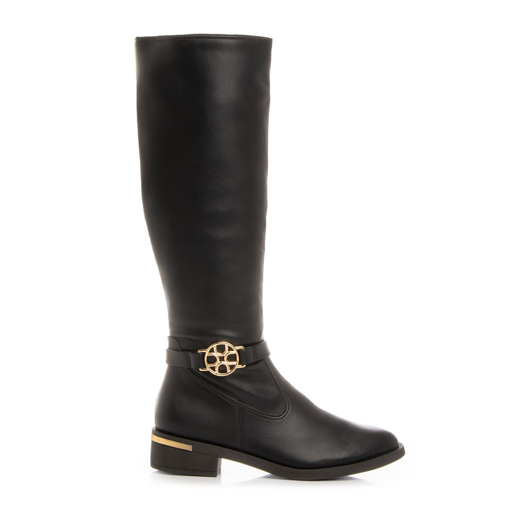Bota Preta Montaria Medalha