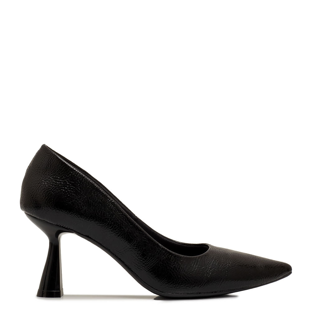 Scarpin Textura Preto
