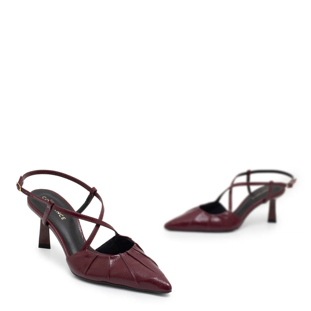 Scarpin Franzido Bordo