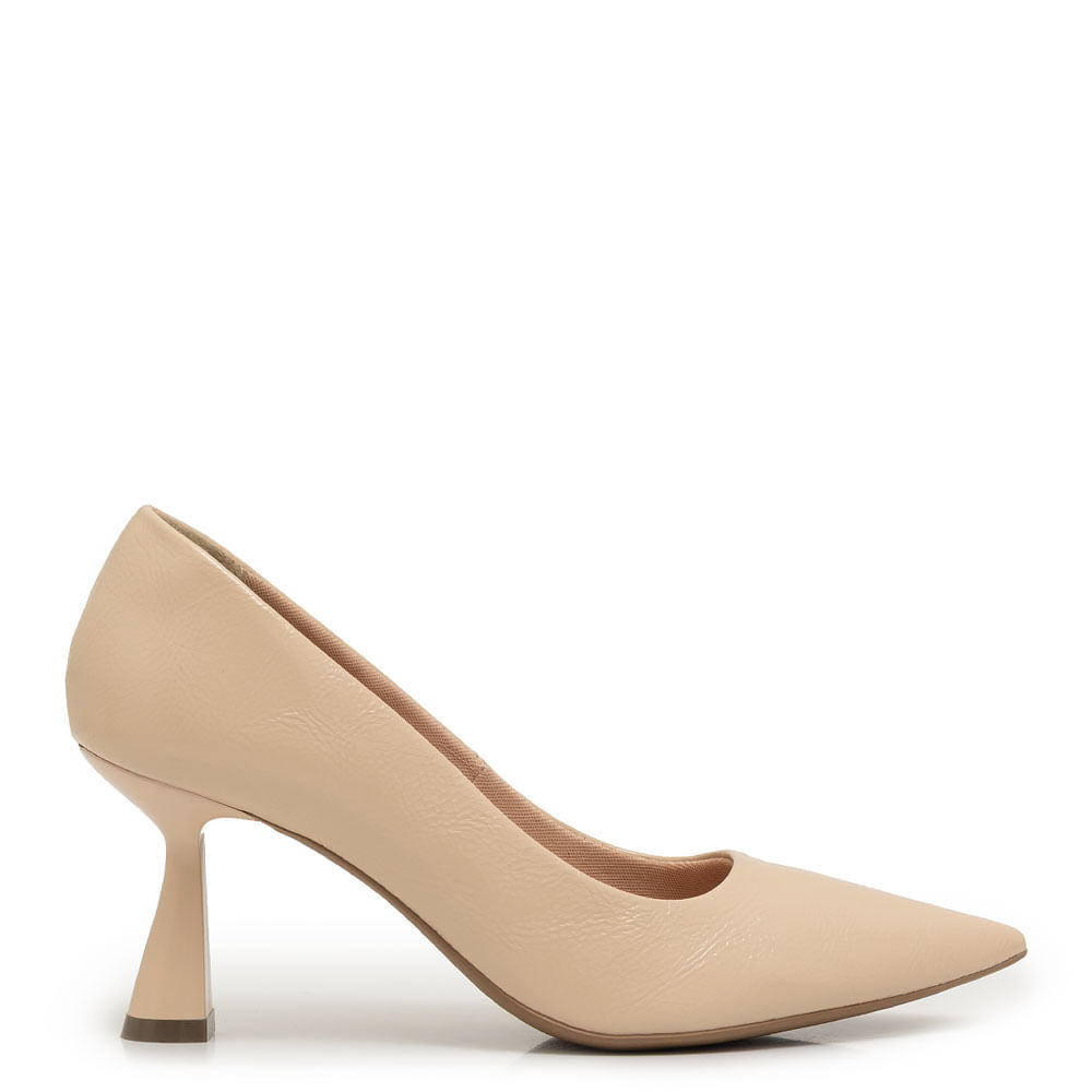 Scarpin Textura Bege