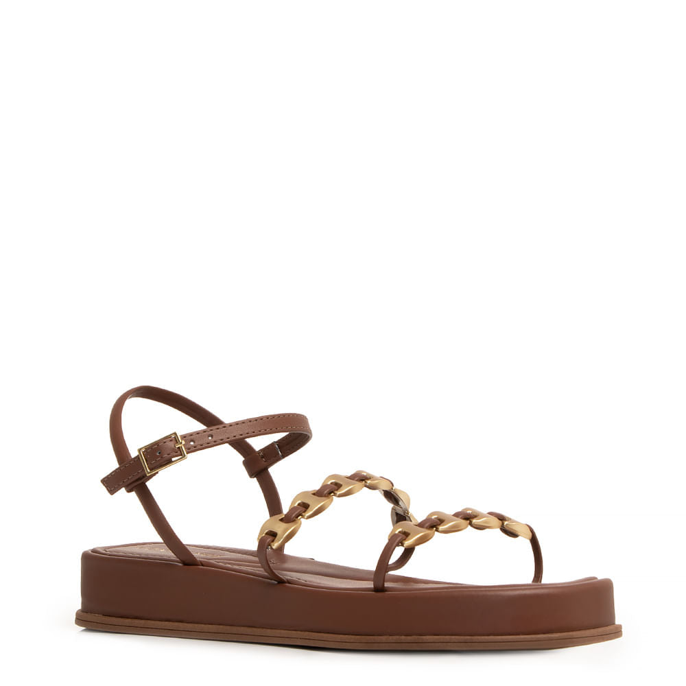 Papete Marrom Flatform Enfeite Corrente