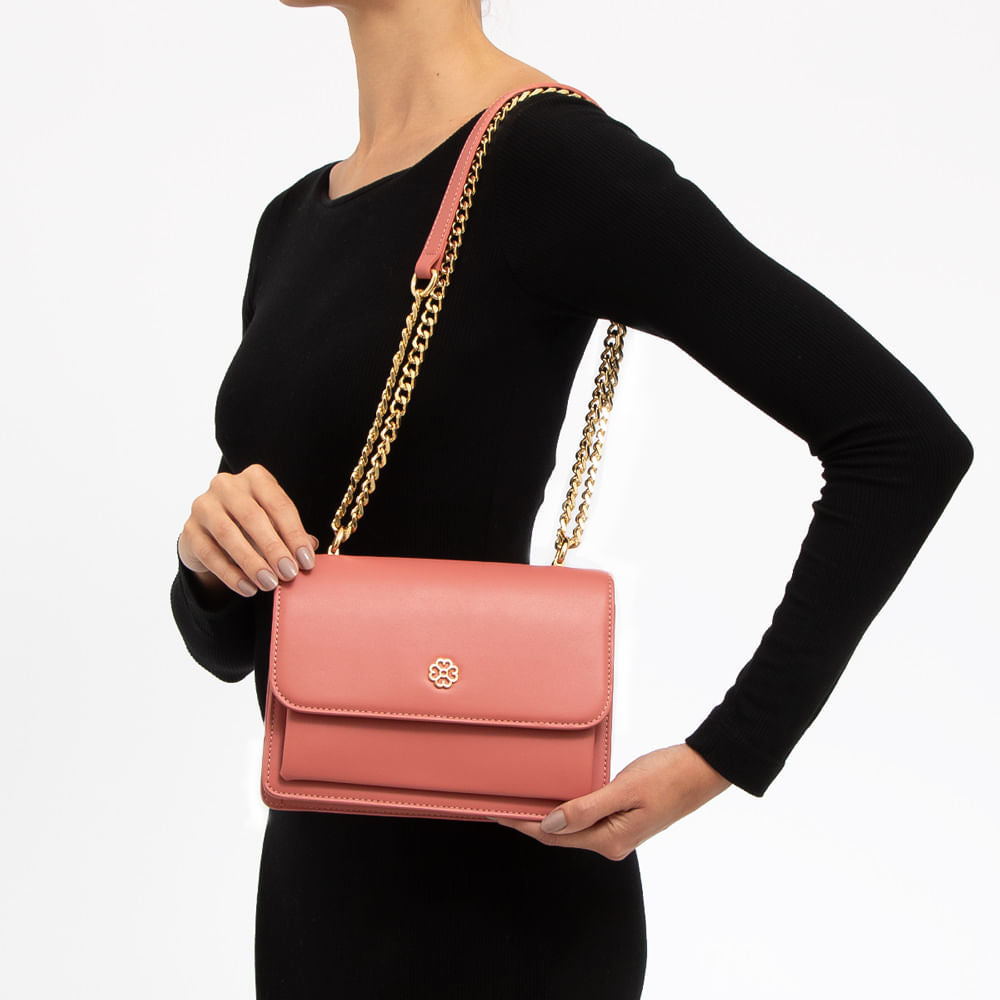 Bolsa Tiracolo Corrente Rose
