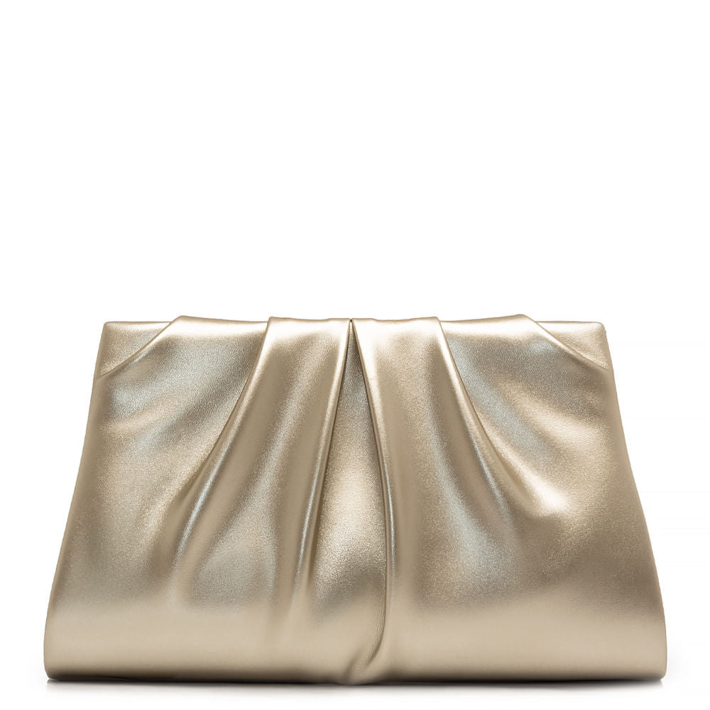 Clutch Dourada Drapeada
